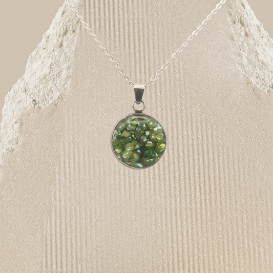 Forest Light - Crushed Freshwater Pearl Necklace