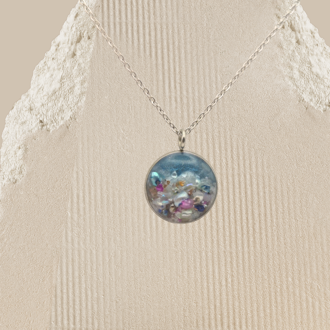 Whispers of the Tide - Crushed Freshwater Pearl Necklace