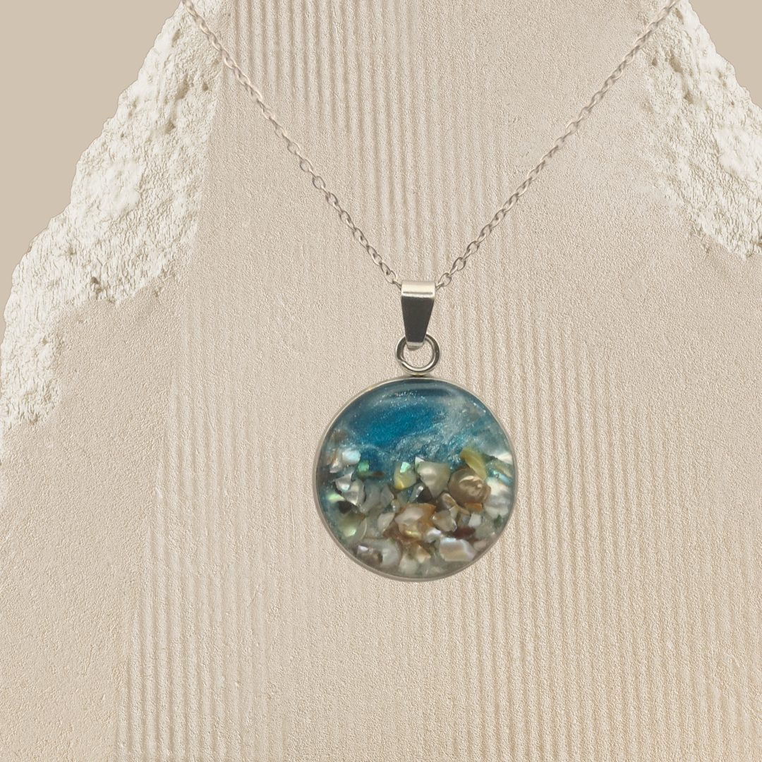 Waves of Grace - Crushed Freshwater Pearl Necklace