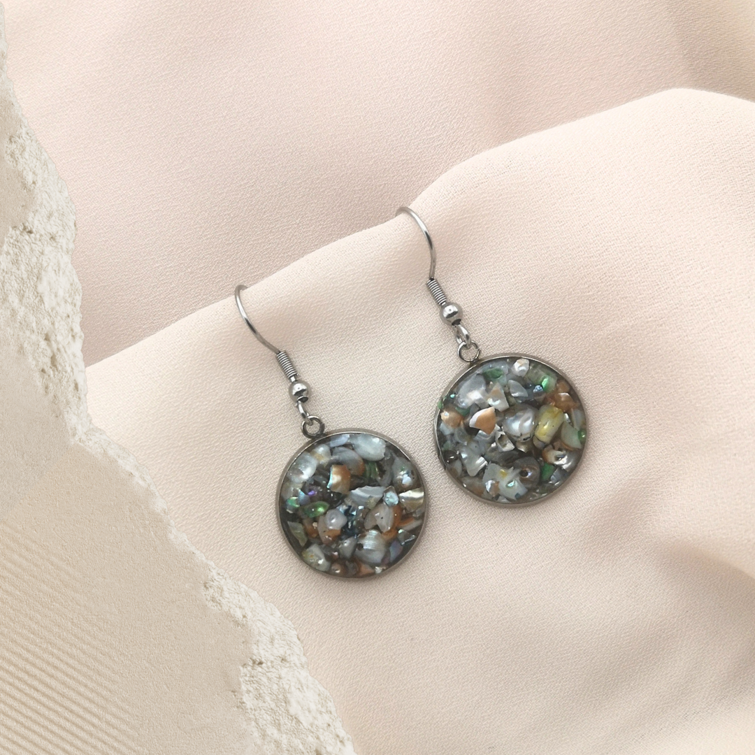 Stone Song - Crushed Freshwater Pearl Drop Earrings