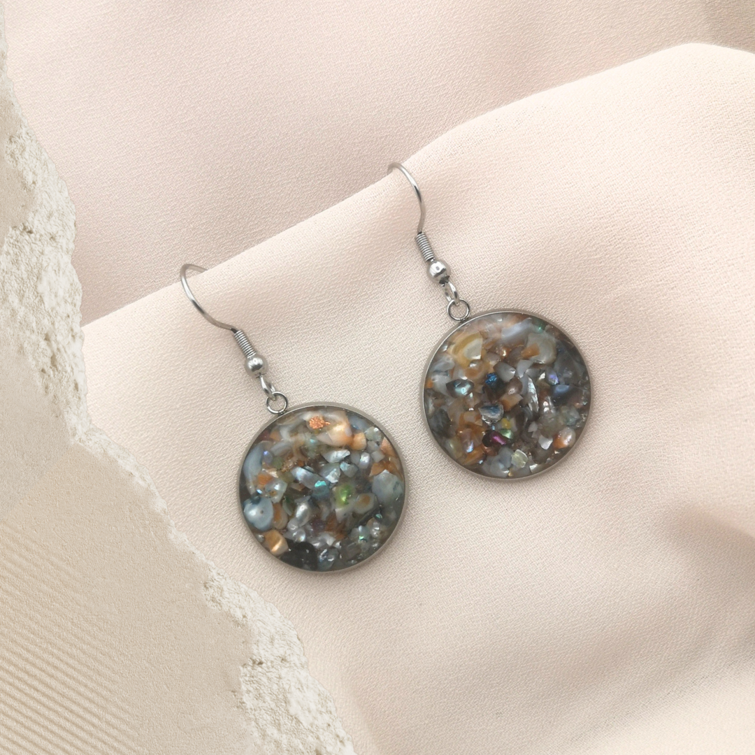 Wild Horizon - Crushed Freshwater Pearl Earrings