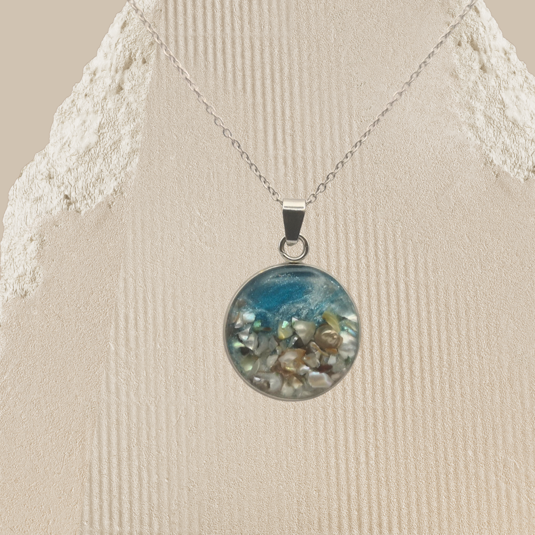Ocean Whisper - Crushed Freshwater Pearl Necklace