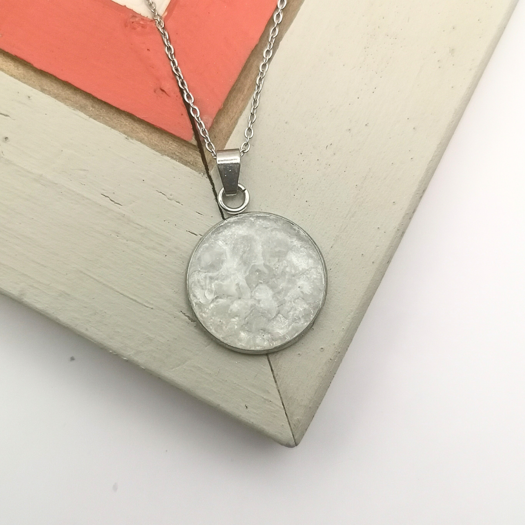 Crushed Clear Quartz Necklace