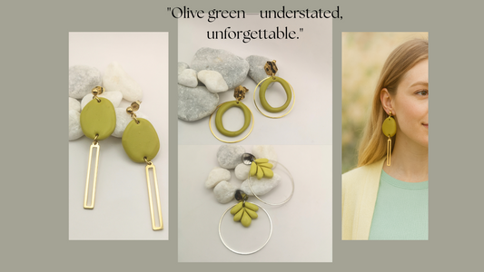How to Style Olive Green Earrings | Understated, Unforgettable