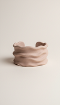 Artisanal Blush Clay Cuff Bracelet