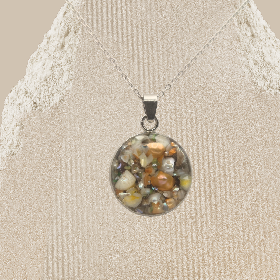 Sunlit Path - Crushed Freshwater Pearl Necklace - Kiooinsitu