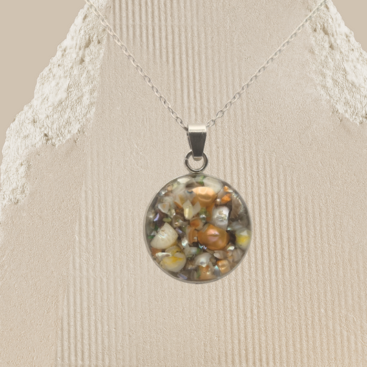 Sunlit Path - Crushed Freshwater Pearl Necklace