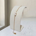 Double Pearl Gold Stainless Steel Bracelet - Kiooinsitu