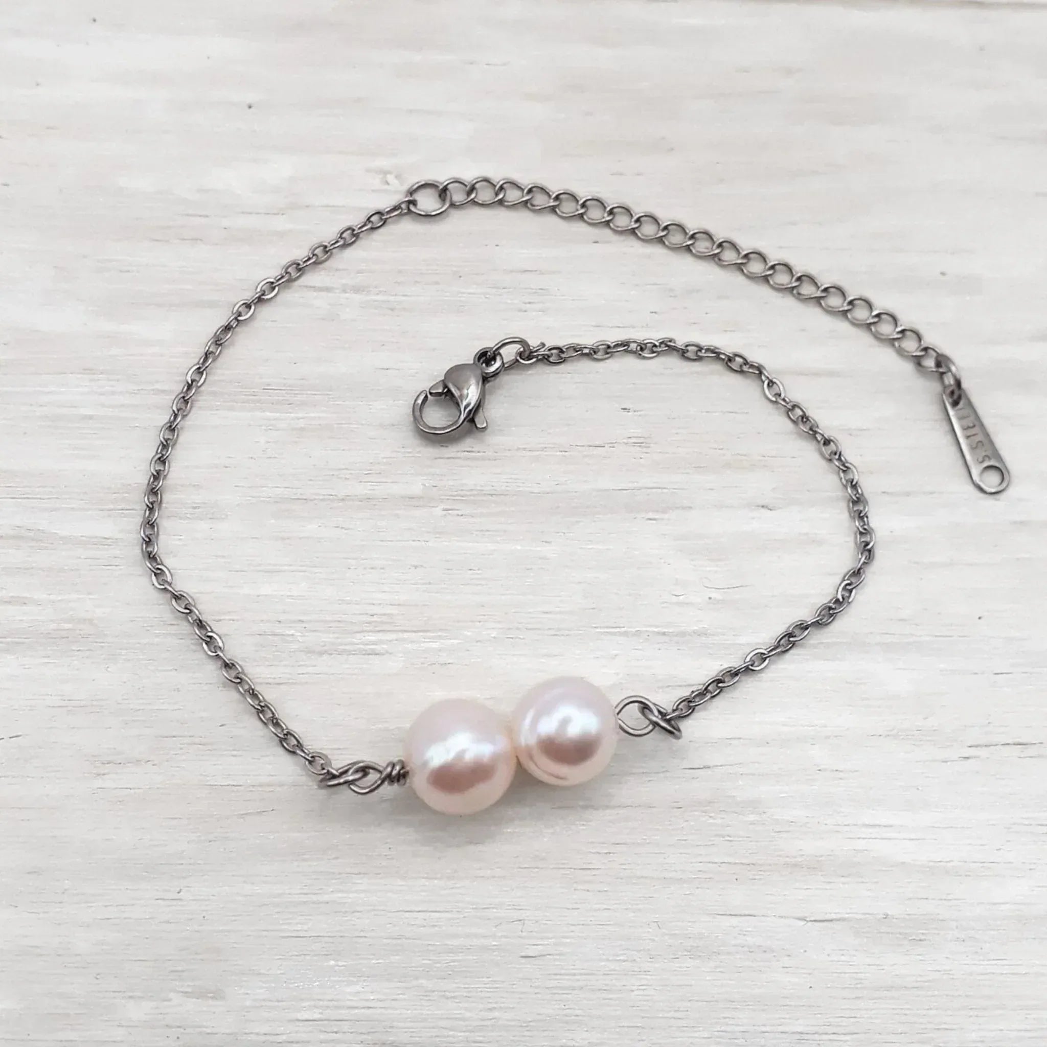 Double Freshwater Pearl Bracelet - Kiooinsitu