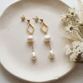 Gold-plated-stainless-steel-dangle-freshwater-pearl-earrings_jpg - Kiooinsitu