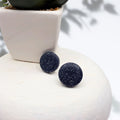 Midnight Speckled Polymer Clay Studs - Kiooinsitu