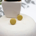 Mustard Yellow Polymer Clay Studs - Kiooinsitu