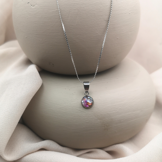 Crushed Freshwater Pearls Stainless Steel Necklace