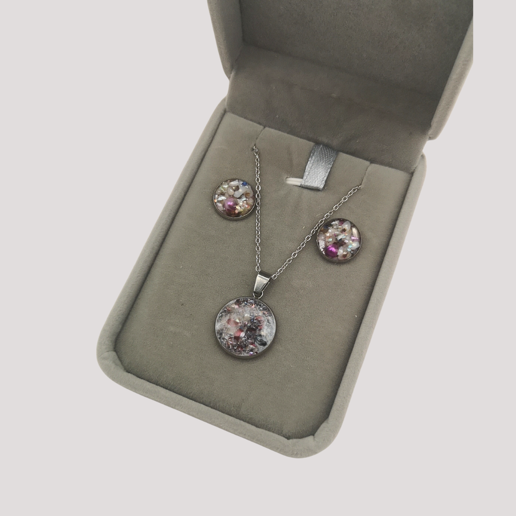 Pieces of Purpose Crushed Pearl Jewellery Set - Kiooinsitu
