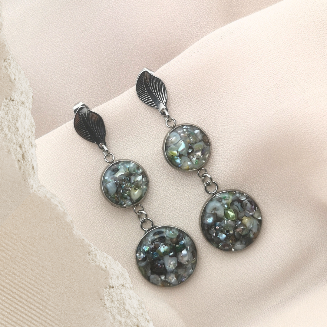 Forest Cascade - Crushed Freshwater Pearl Dangle Earrings