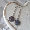 Crushed Imperial Jasper Dangle Earrings - Kiooinsitu
