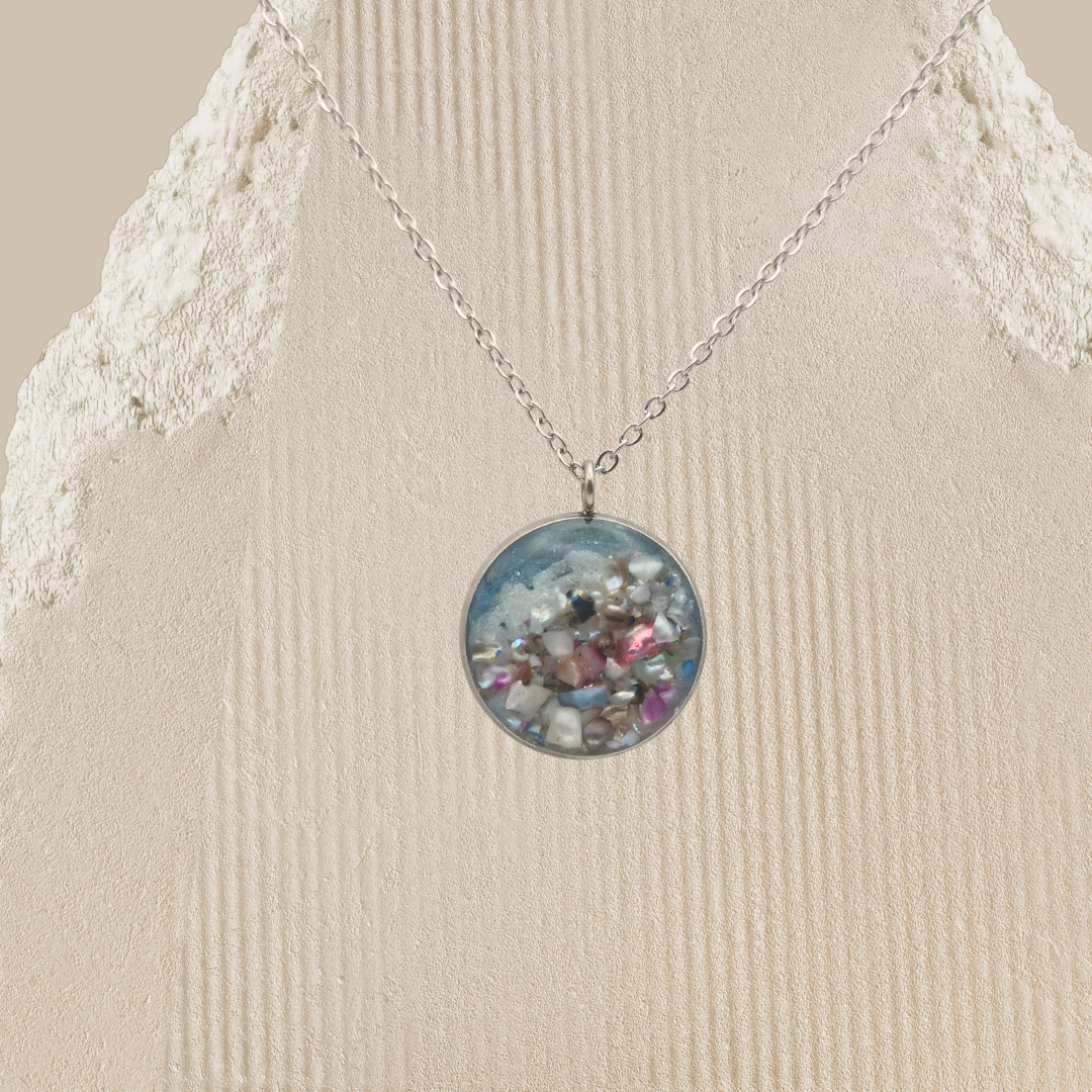 Ocean Bloom - Crushed Freshwater Pearl Necklace - Kiooinsitu