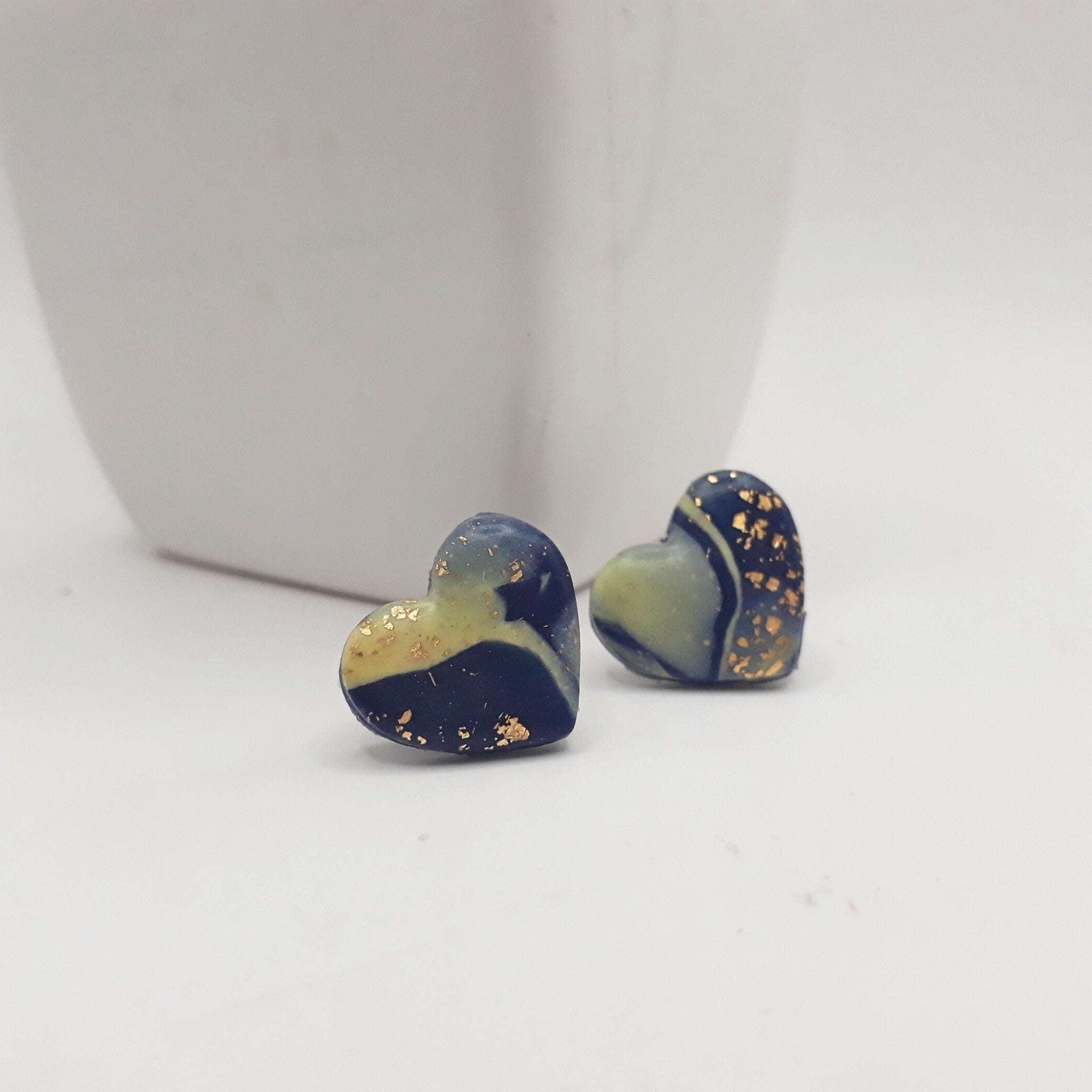 Starlight Swirl Clay Studs | Kiooinsitu