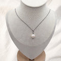 White Freshwater Pearl Necklace -Kiooinsitu 
