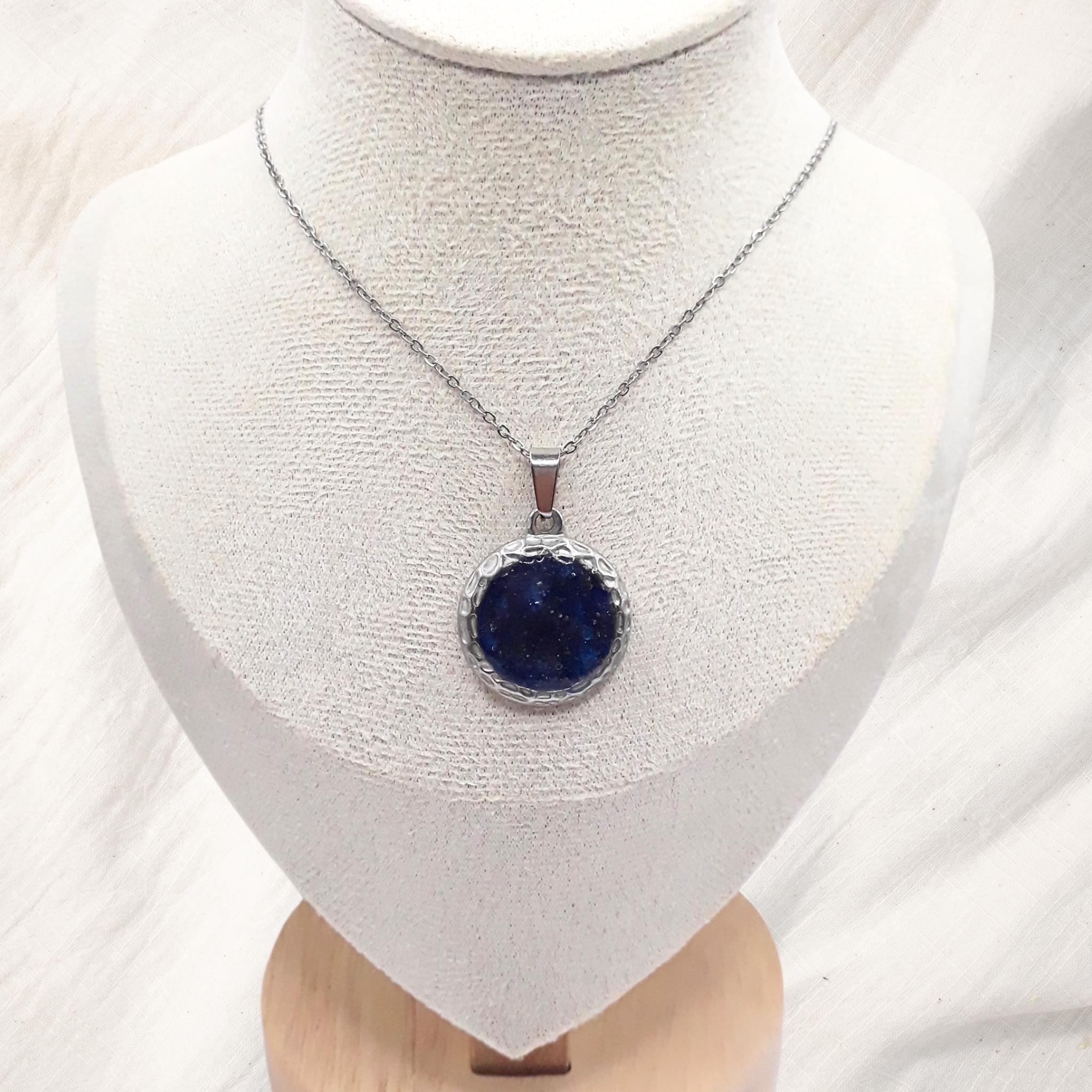 Crushed Starstone Stainless Steel Necklace - Kiooinsitu