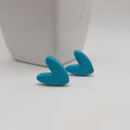 Turquoise Heart Clay Studs - Kiooinsitu