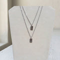 Silver Stainless Steel Personalised Necklace - Kiooinsitu