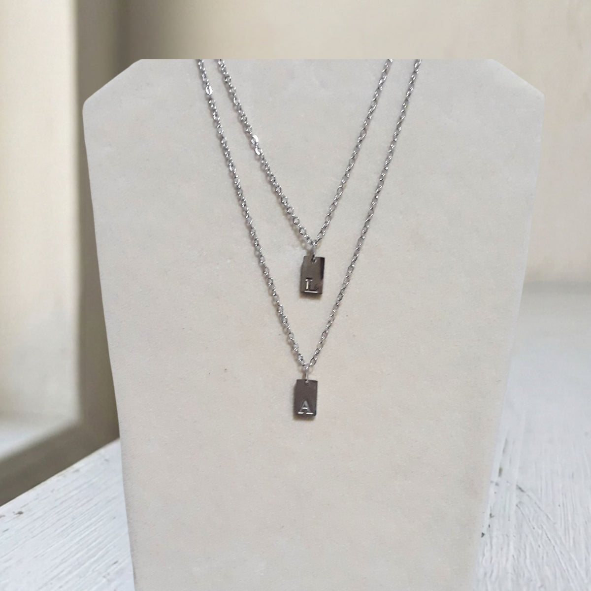 Silver Stainless Steel Personalised Necklace - Kiooinsitu