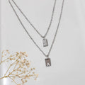 Stainless steel personalised initial necklace-Kiooinsitu