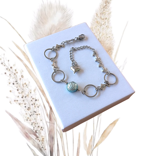 Turquois Freshwater Pearl Bracelet