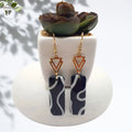 Black & White Polymer Clay Dangle Earrings - Kiooinsitu