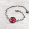 Crushed Pink Agate Stainless Bracelet - Kiooinsitu