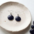 Handmade crushed starstone drop earrings with stainless steel ear hooks – Kiooinsitu