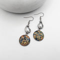 Imperial pine dangle earrings with teardrop stainless steel connectors