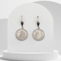 Handmade stainless steel Moonstone drop earrings with elegant ear hooks