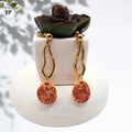 Speckled Stone Polymer Clay Dangle Earrings - Kiooinsitu